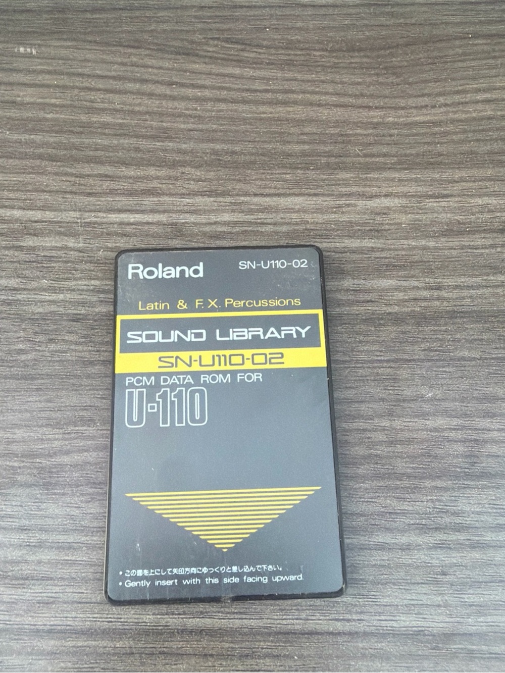 Roland Sound Library Card SN-U110-02 Latin & F.X. Percussions